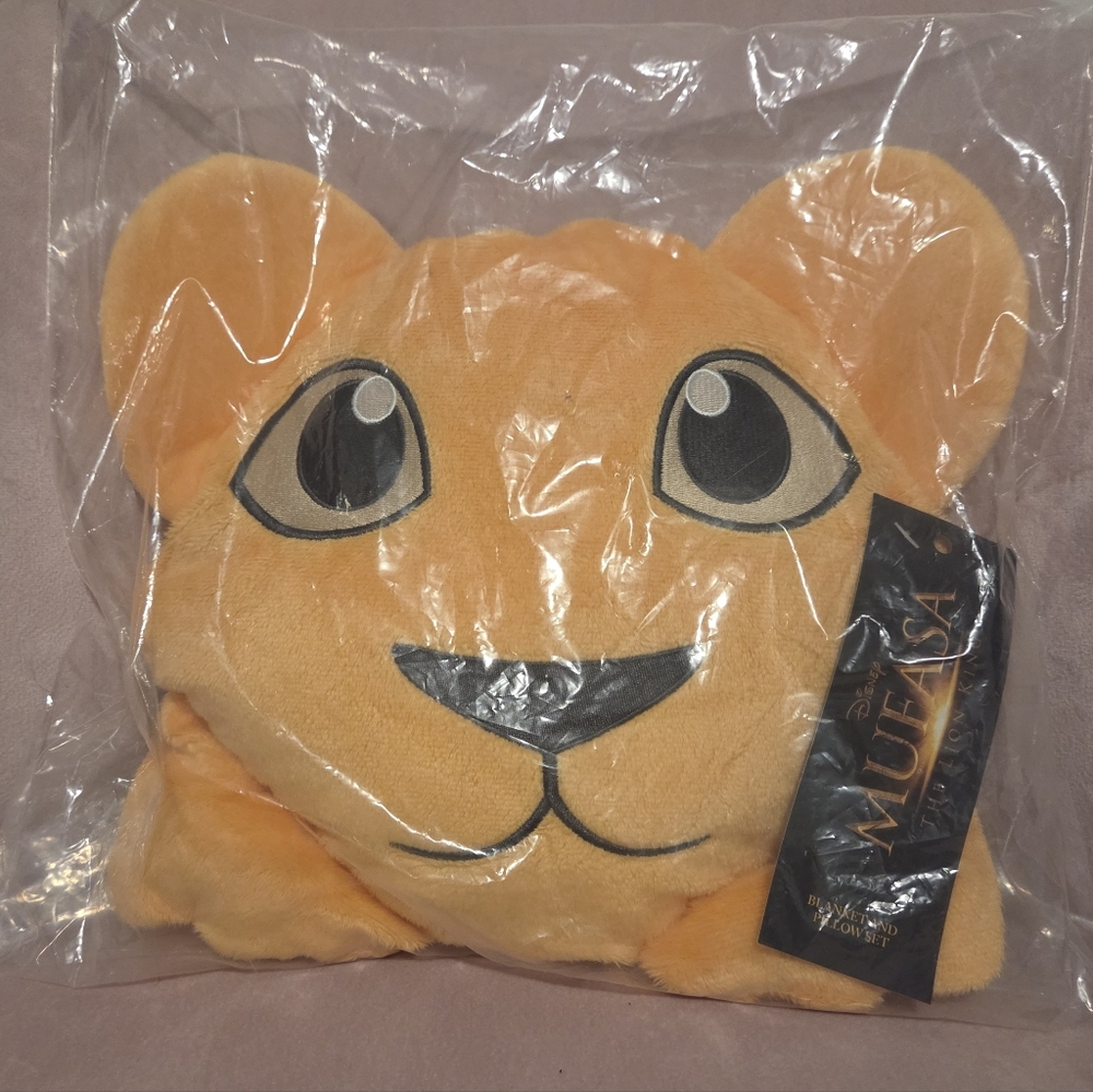 Disney Lion King Nala Plush Face Pillow - Orange